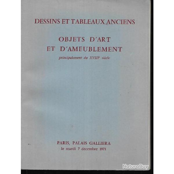 Objets d'art et d'ameublement du XVIIIe 1971