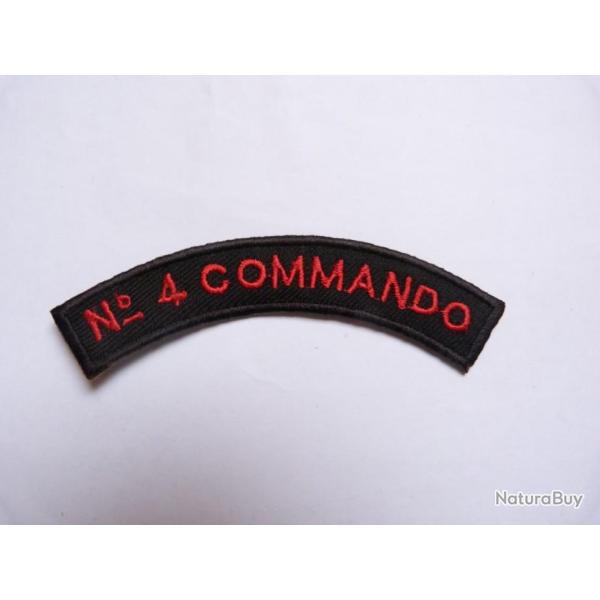 INSIGNE TISSU "NR 4 COMMANDO"