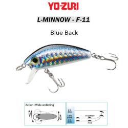 L-MINNOW F-11 YO-ZURI 33 mm / 3.5 g Blue Back