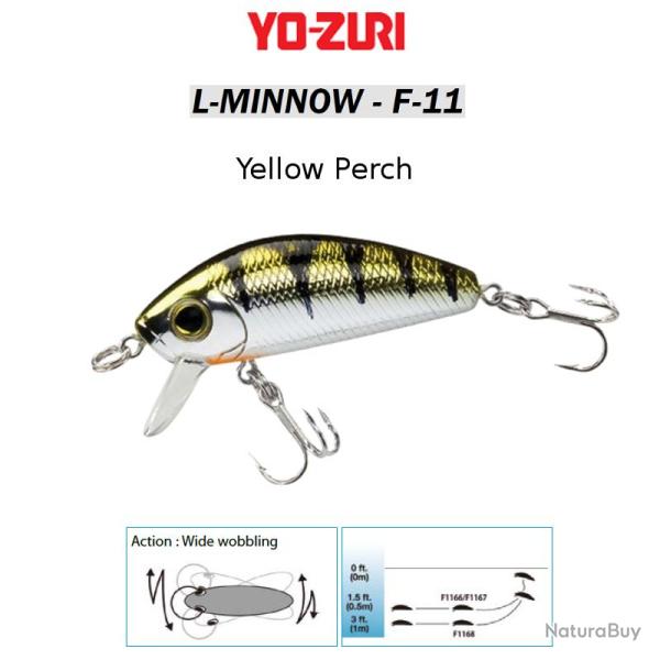 L-MINNOW F-11 YO-ZURI Yellow Perch 66 mm / 7 g