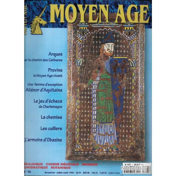 Revue heimdal , moyen-age n�5 ,h�raldique , cuisine m�di�vale , botanique et numismatique