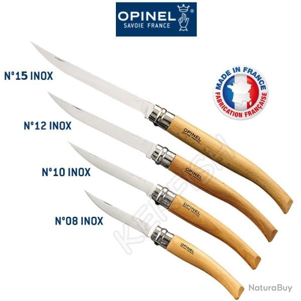 Couteau effil� manche h�tre OPINEL 8