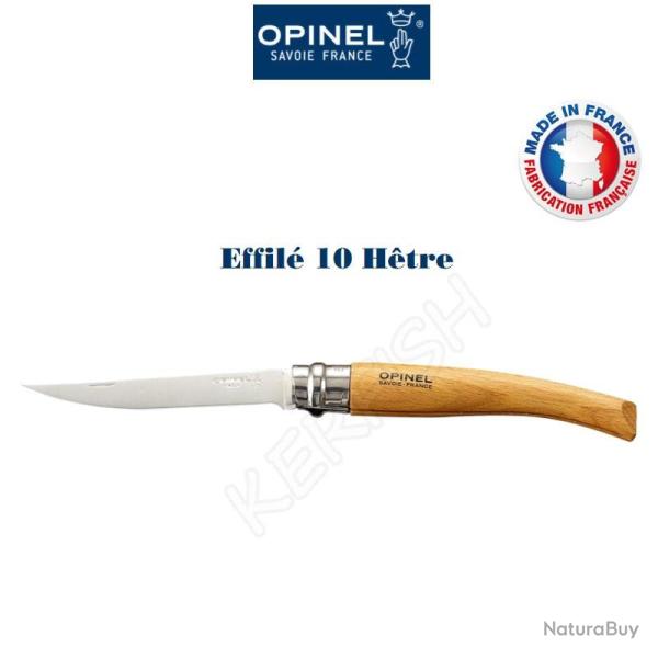 Couteau effil� manche h�tre OPINEL 10