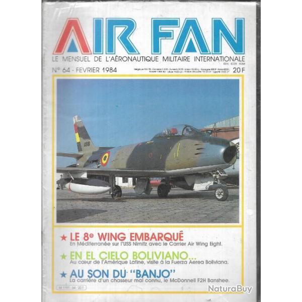 air fan n�64. a�ronautique militaire internationale,mcdonnell f2h banshee, 8e wing embarqu�