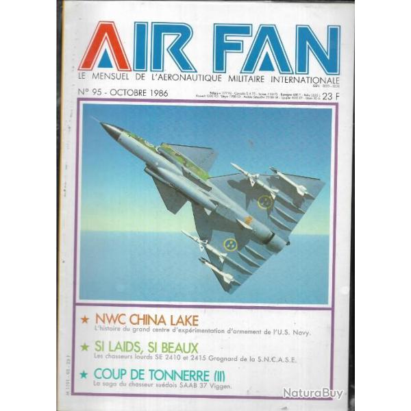 air fan 95.aronautique militaire internationale chasseur sudois saab 37 viggen , sncase