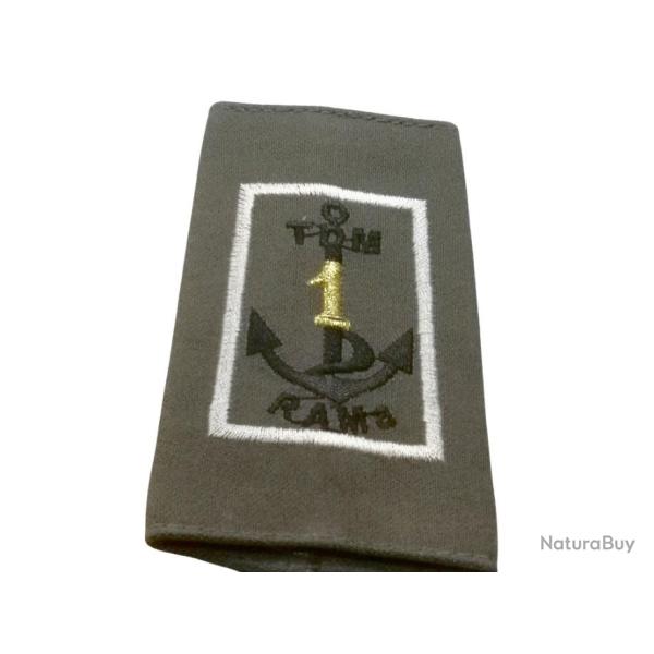 Fourreau d'�paule ( Batterie blanche) du 1� R�giment d'artillerie de marine