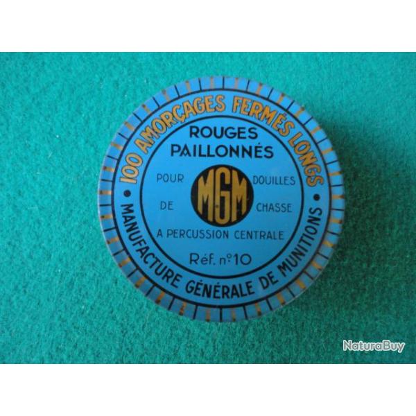 Ancienne boite d'amorces  MGM.