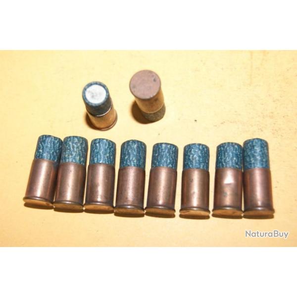 lot de 10 cartouches de 9 mm � plombs � percussion annulaire -  (d8j18)