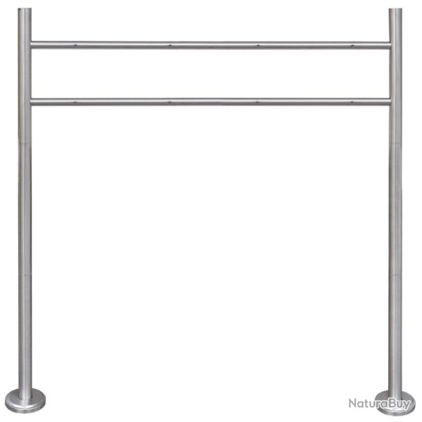 Support en acier inoxydable pour bo�te aux lettres 120 x 100 cm 1002002
