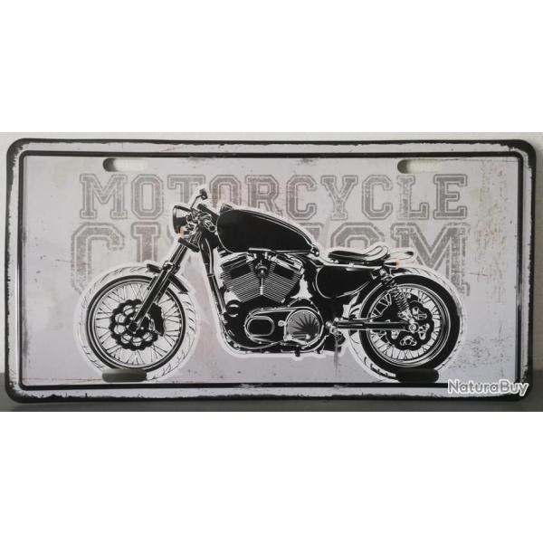 Rare plaque t�le HARLEY MOTORCYCLE CUSTOM style EMAIL 15X30 VINTAGE ROUTE 66 USA