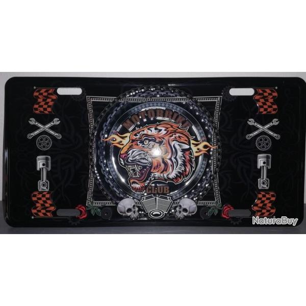 Rare plaque t�le HARLEY MOTORBIKE CLUB style EMAIL 15X30 VINTAGE ROUTE 66 USA TIGRE