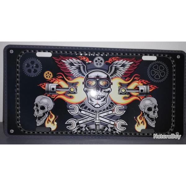 Rare plaque t�le HARLEY TOOLS FORK CLUB style EMAIL 15X30 VINTAGE ROUTE 66 USA cl�s 22