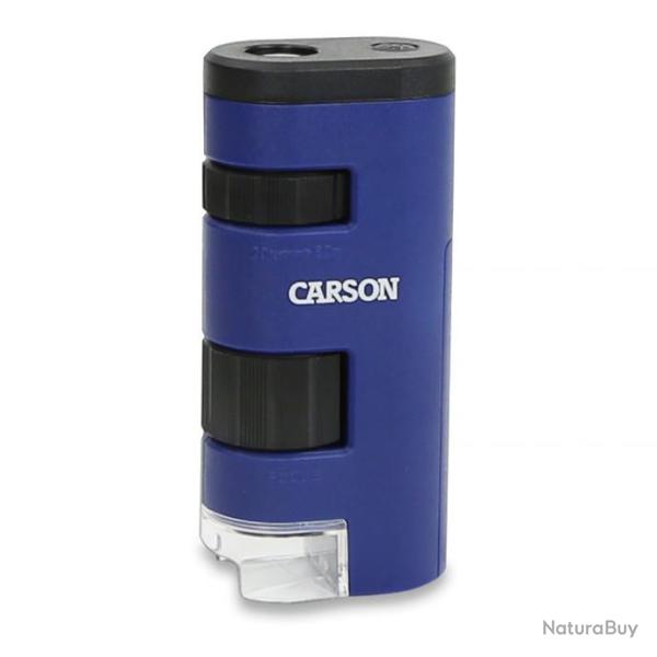 Carson Pocket Microscope De Poche Avec Fonction �clairage Par LED Grossissement 20x / 60x (MM-450)