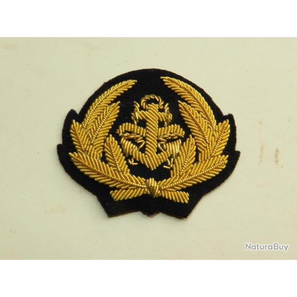 RARE INSIGNE CASQUETTE AMIRAL MARINE NATIONALE