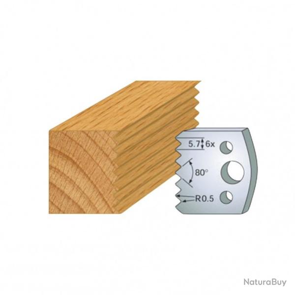 Jeu de 2 contre-fers profil�s Ht.40 mm N�077 Leman