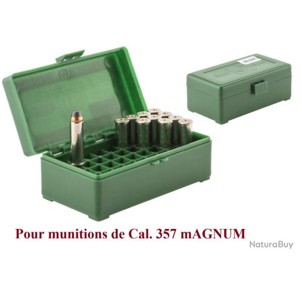 Boite pour 50 cartouches  357 Magnum
