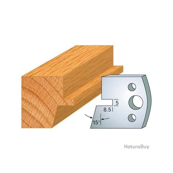 Jeu de 2 fers profil�s acier Ht.40 mm N�085 Leman