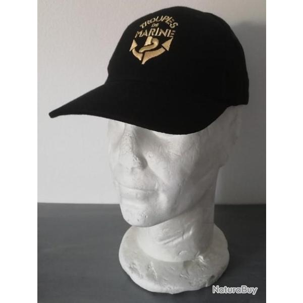 casquette TROUPES DE MARINE couleur noire ( TDM COMMANDO OPERATION DEBARQUEMENT )