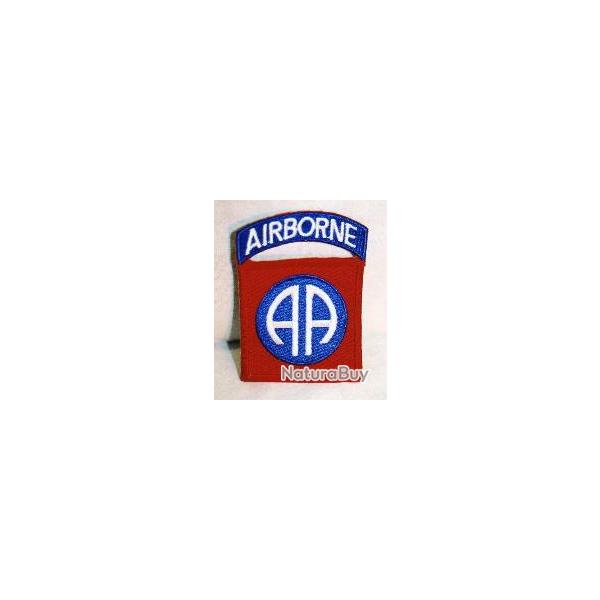 Patch nsigne tissu 82nd AIRBORNE US NORMANDIE 1944 SCREAMING EAGLES militaria