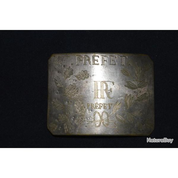 PLAQUE DE CEINTURON ADMINISTRATION POLITIQUE-PREFET-REVOLUTION-DIRECTOIRE-EMPIRE