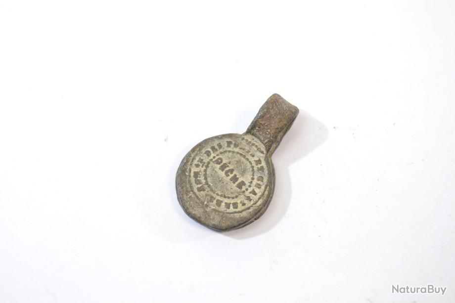 Plomb De Sac Ancien Pour Sigillophilie, 8,03g, 17mm, Objet De Vitrine