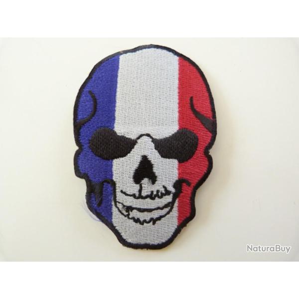 INSIGNE TISSU FRANCE SKULL