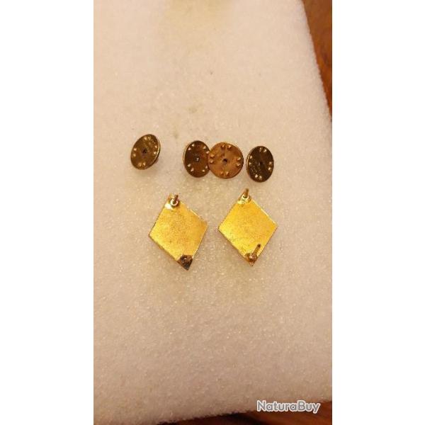 Lot de Collars officier arm�e us TR�SORIER ww2 original