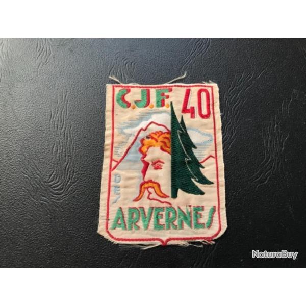 Ecusson Les Avernes CJF 40 - Chantiers de la Jeunesse Franaise 1941-43