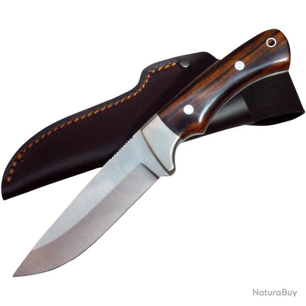 Couteau artisanal plaquette cocobolo