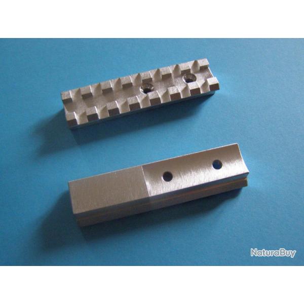 RAIL WEAVER 21MM POUR BOITIER K98 VERSION BASSE_ L= 75mm x H 10mm