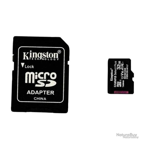 Carte MicroSD 32G Kingston DS Class 4 11x15x1mm