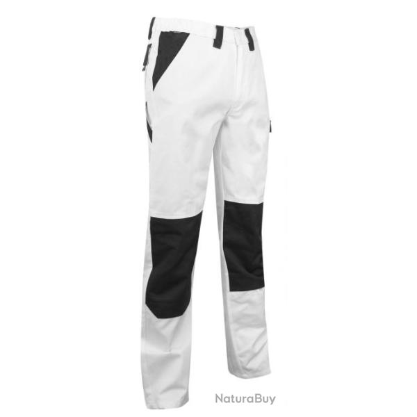 Pantalon de peintre bicolore LMA CREPI Blanc 42