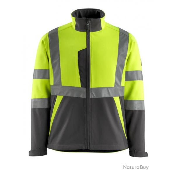 Veste softshell polaire MASCOT KIAMA 15902-253 L Hi-vis jaune/Anthracite
