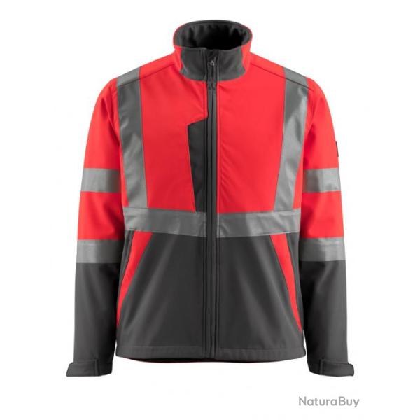 Veste softshell polaire MASCOT KIAMA 15902-253 4XL Hi-vis rouge/Anthracite
