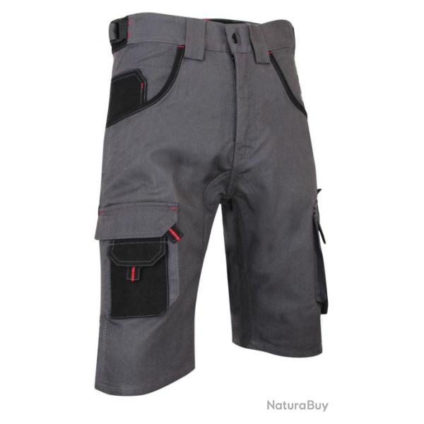 Bermuda de travail bicolore LMA CALCAIRE Gris 42