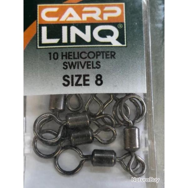 100 �merillon h�licopt�re N 8  Carplinq p�che carpe. Helicopter swivel rolling