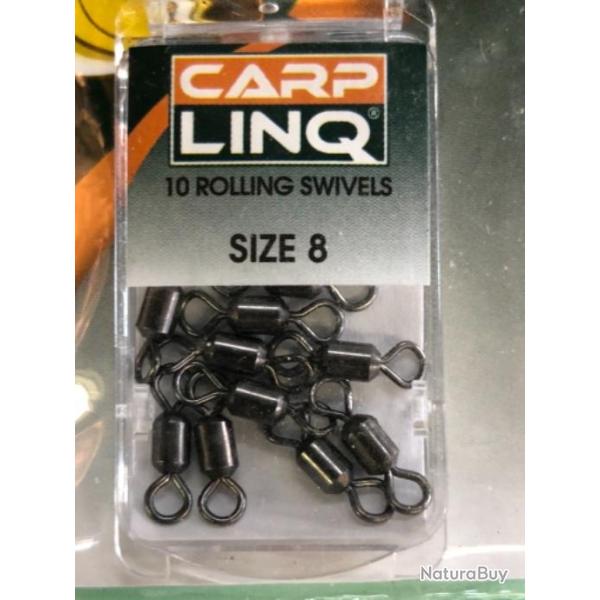 100 �merillon  N 8  Carplinq p�che carpe. Rolling  swivel