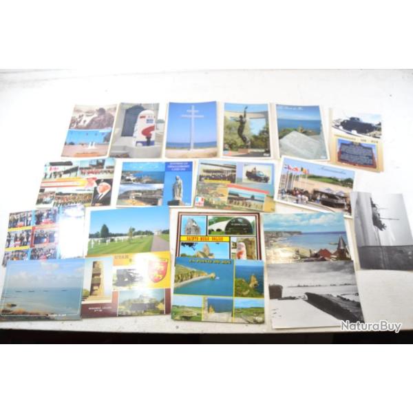 Lot cartes postales Normandie, anniversaires du d�barquement, St M�re l'Eglise, Arromanche...(lot G)