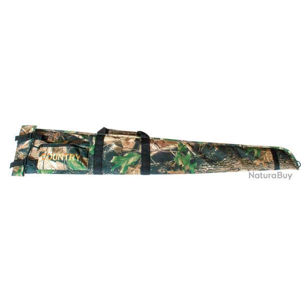 ( COUNTRY SELLERIE - Fourreau fusil camo avec rabat )COUNTRY SELLERIE - Fourreau fusil camo avec rab