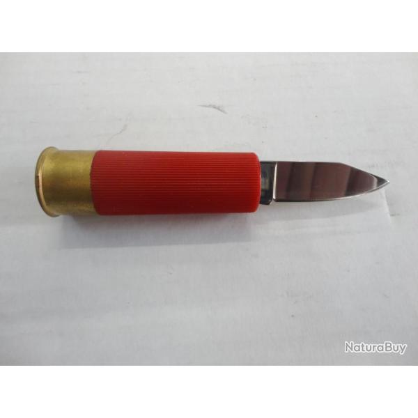 1245-COUTEAU CARTOUCHE DE CHASSE  - NEUF!!!!