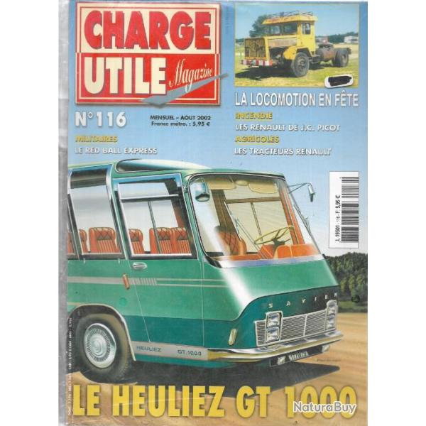 charge utile 116 �puis� �diteur , heuliez gt 1000, tracteurs renault, incendie renault de j.c.pic