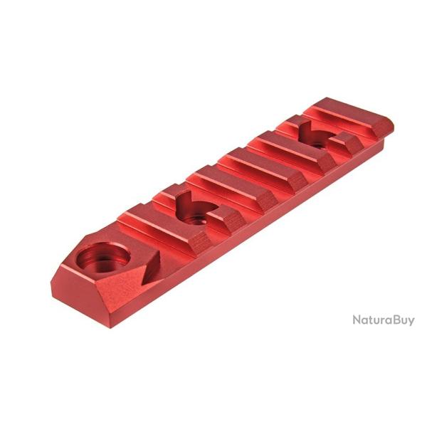 ( Rail Keymod 7 slots avec attache sangle QD Rouge)Rail Keymod 7 slots avec attache sangle QD Rouge