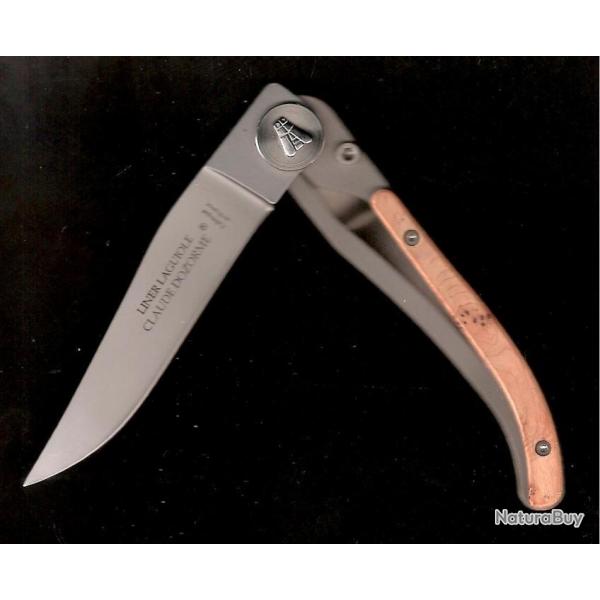 Vos Initiales grav�es sur SQUELETTE couteau CADE GEN�VRIER odorant !  Design C.DOZORME