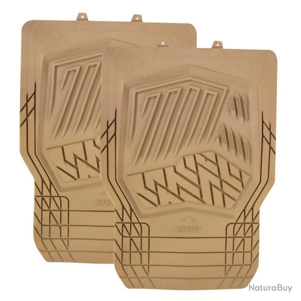 2 Tapis de sol avant voiture Offroad camel