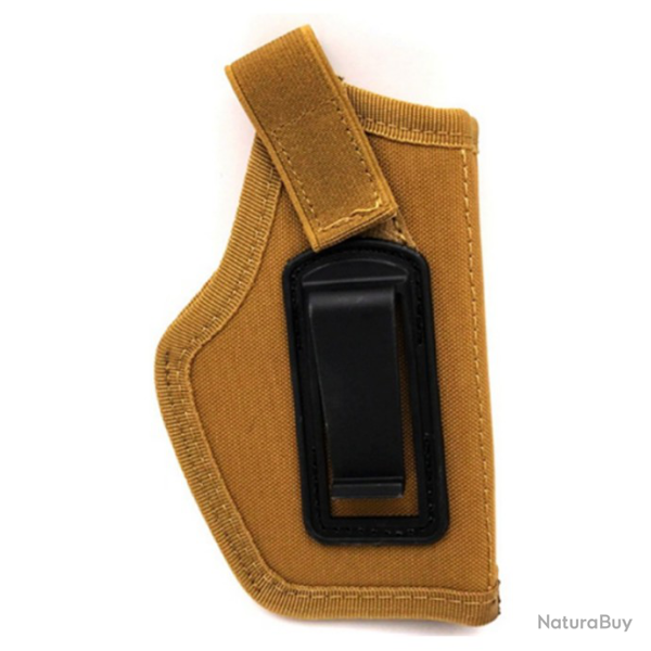 Holster / �tui toile universel  pour pistolet (marron / vert ) pistolet et revolver