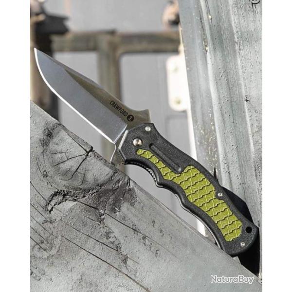 Couteau Cold Steel Crawford Model 1 Acier 4034 Manche Zy-Ex Linerlock Clip CS20MWC