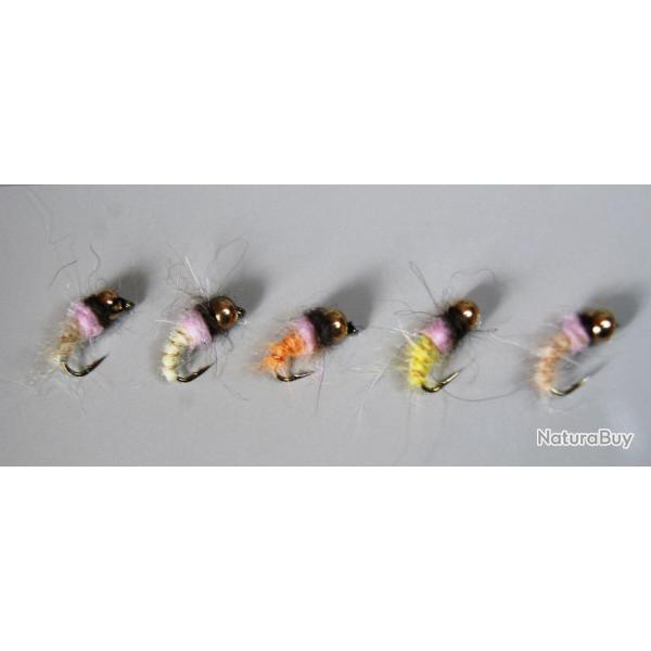 5 nymphes hame�ons taille 12