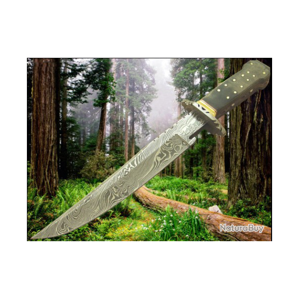 COLLECTION 2019 LAME  DAMAS CHASSE ( Manche Micarta noir)