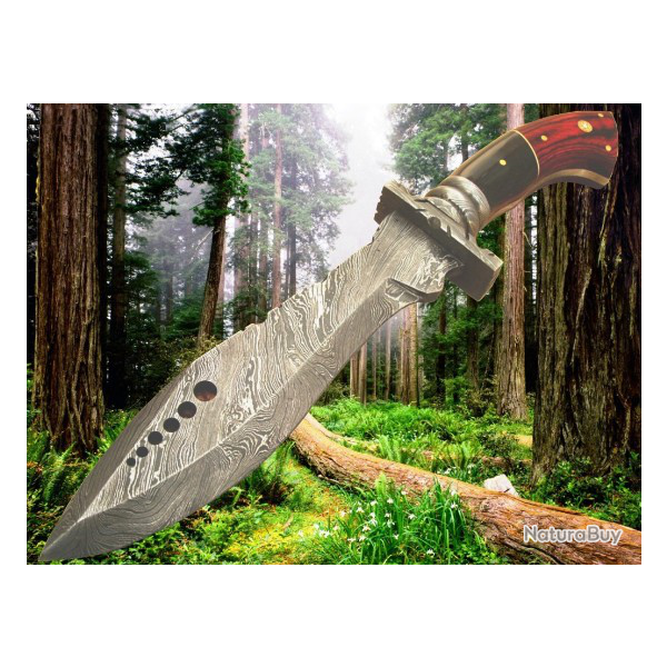 COLLECTION 2019 LAME DAMAS CHASSE (Manche en bois de Pakka massif)