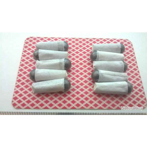 PROMO 50 Cartouches Papier Cal 31 Charge 0,65 g Suisse1 Balle ronde .315 Id�al Remington Pocket 1863